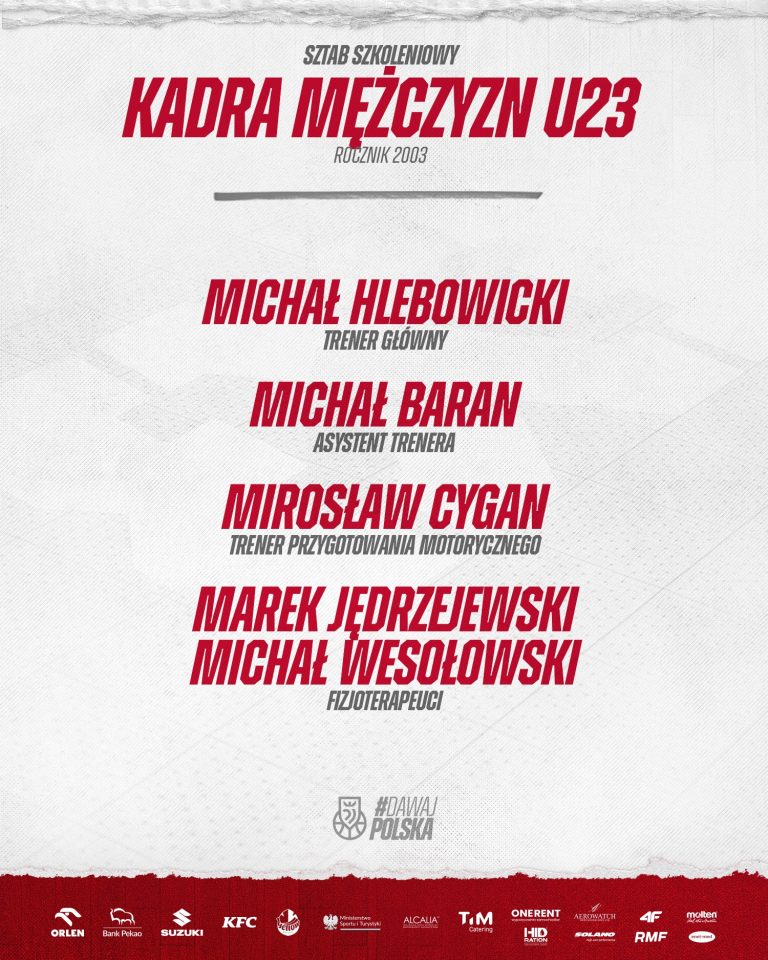 W sztabie U-23 trener Mirosław Cygan